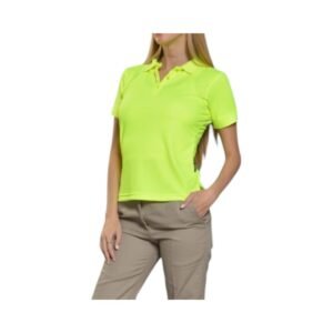 Playera-Polo-Manga-Corta-Mujer-ZTP02-Amarillo-Frente